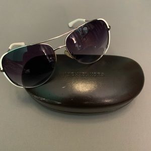 Michael Kors Sicily White and Silver Sunglasses